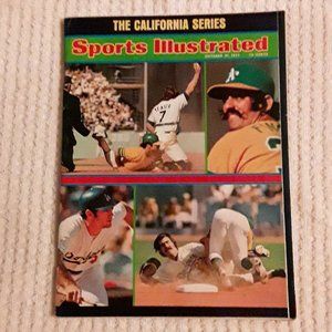 Vintage Oct 1974 The California Series Baseball Sports Illustrated Magazine